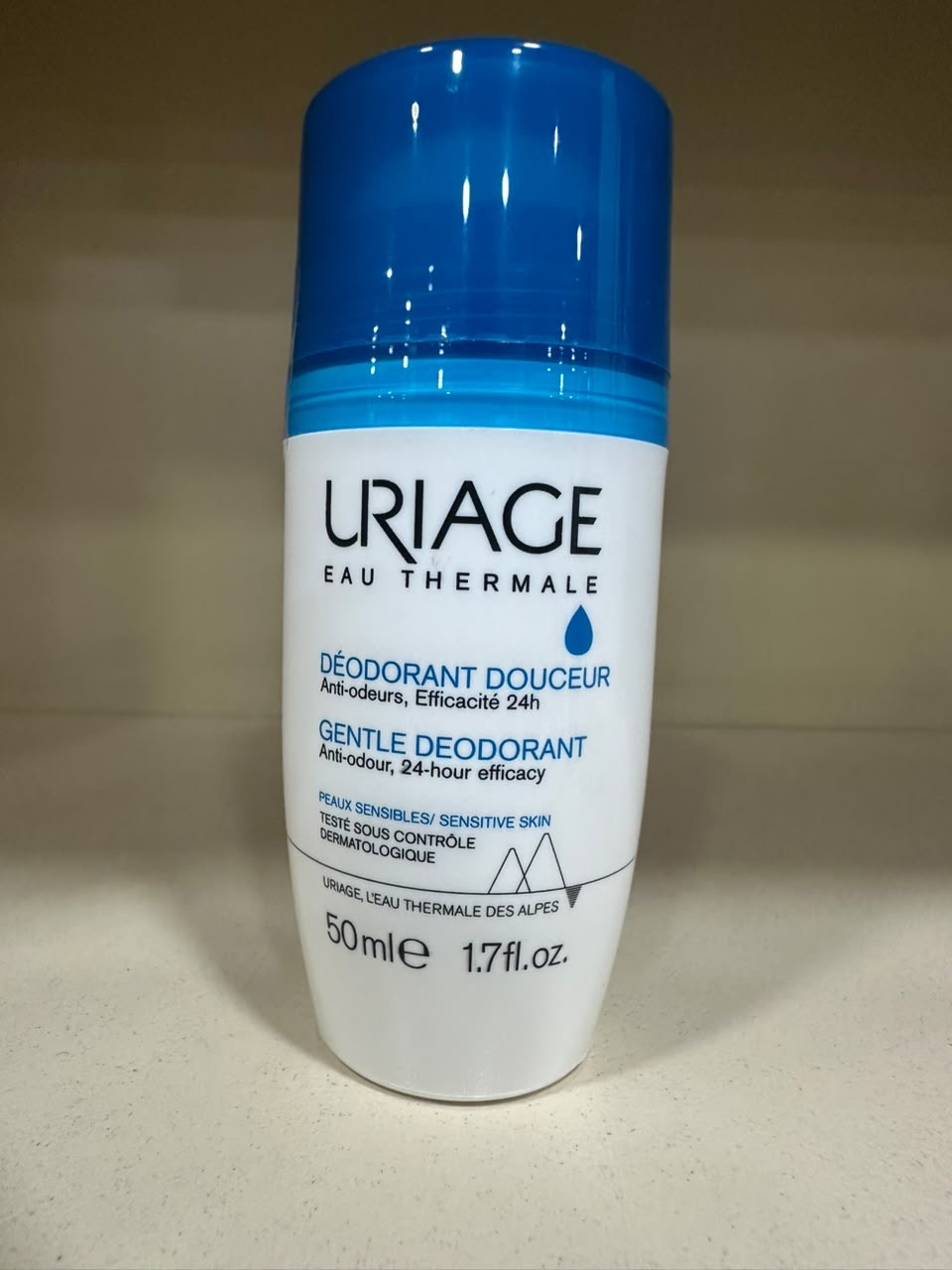 Uriage Eau Thermale Gentle Deodorant roll-on for sensitive skin