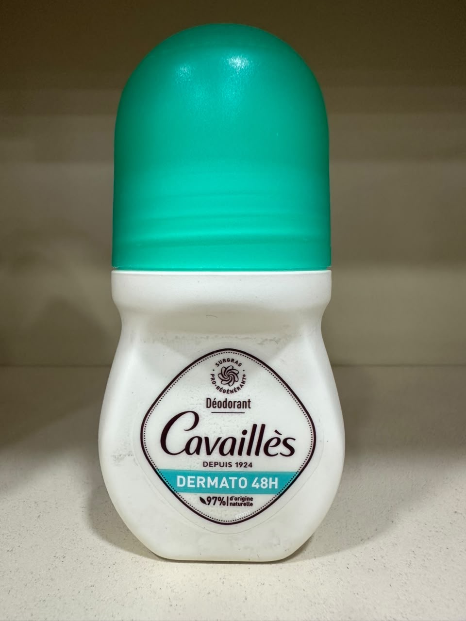 Cavaillès Dermato 48H roll-on deodorant, 97 percent natural origin
